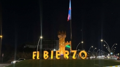 Nueva rotonda de acceso a Ponferrada con la representación del Castillo Templario 