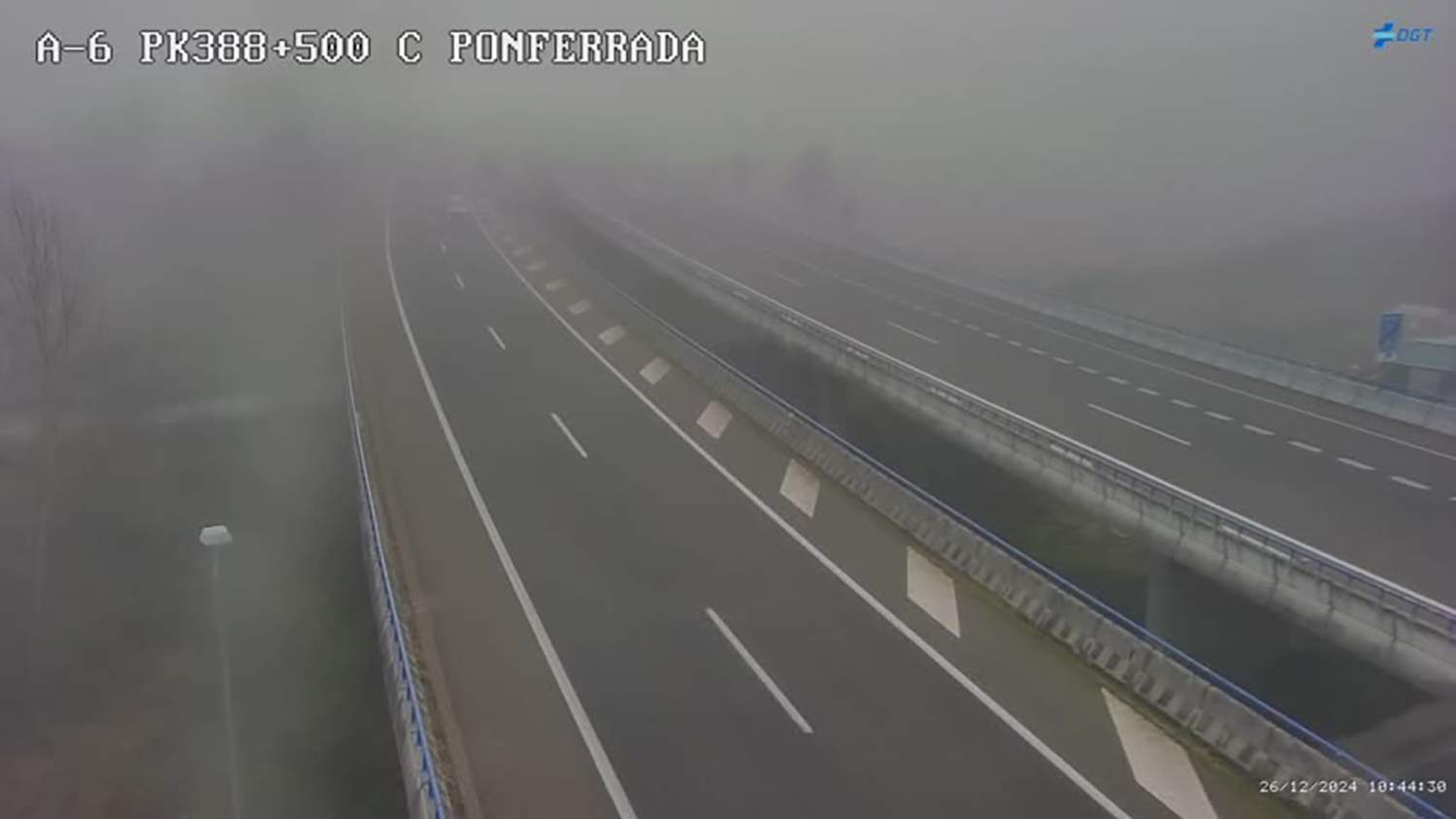 niebla en la A6