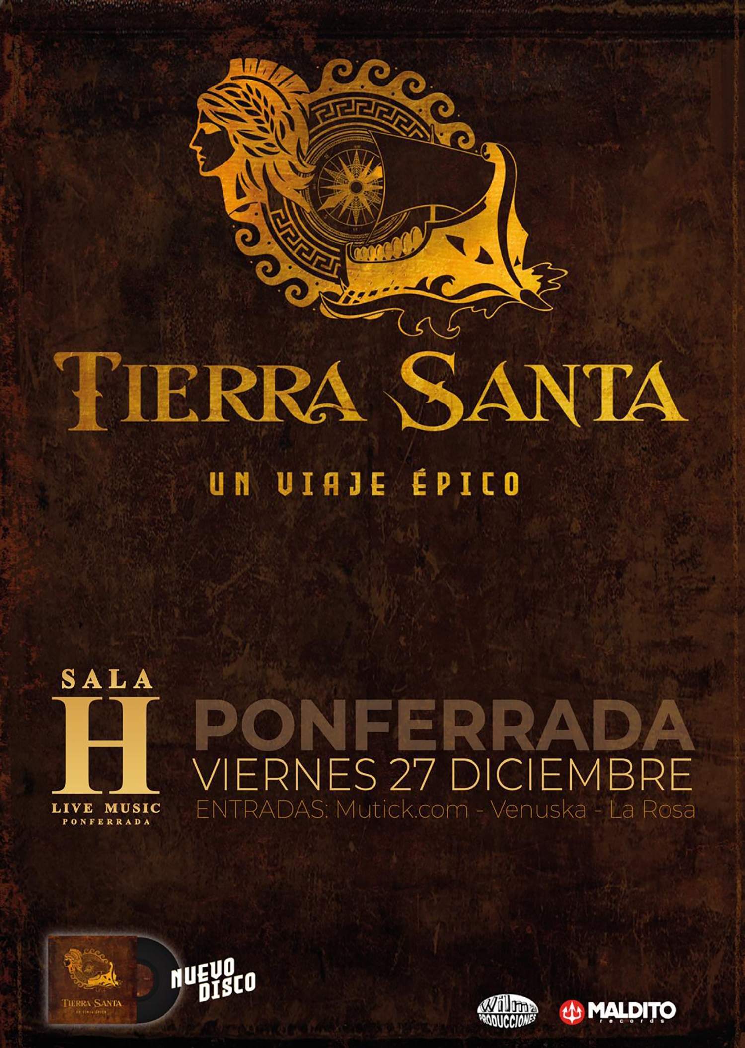 El grupo de heavy metal 'Tierra Santa' presenta su nuevo disco en la Sala H de Ponferrada El grupo de heavy metal 'Tierra Santa' presenta su nuevo disco en la Sala H de Ponferrada