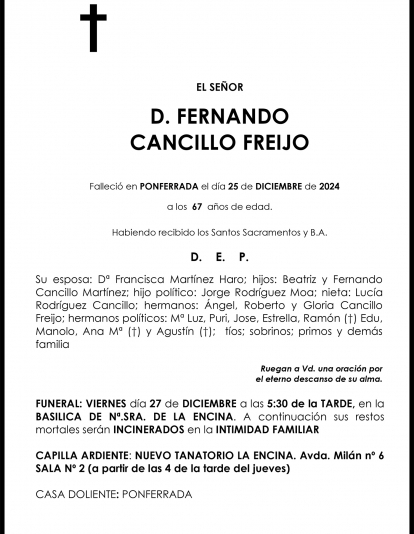 FERNANDO  CANCILLO FREIJO 