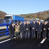 El ministro de Transportes y Movilidad Sostenible, Óscar Puente, preside la puesta en servicio del nuevo viaducto de ‘El Castro’ de la A 6 (6)