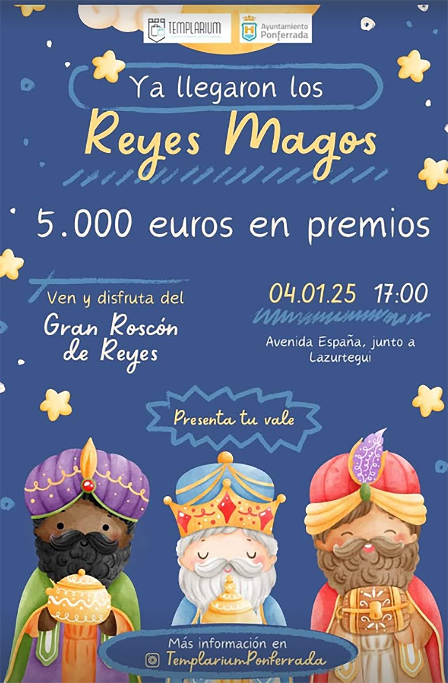 Cartel del Gran Roscón de Reyes de Templarium