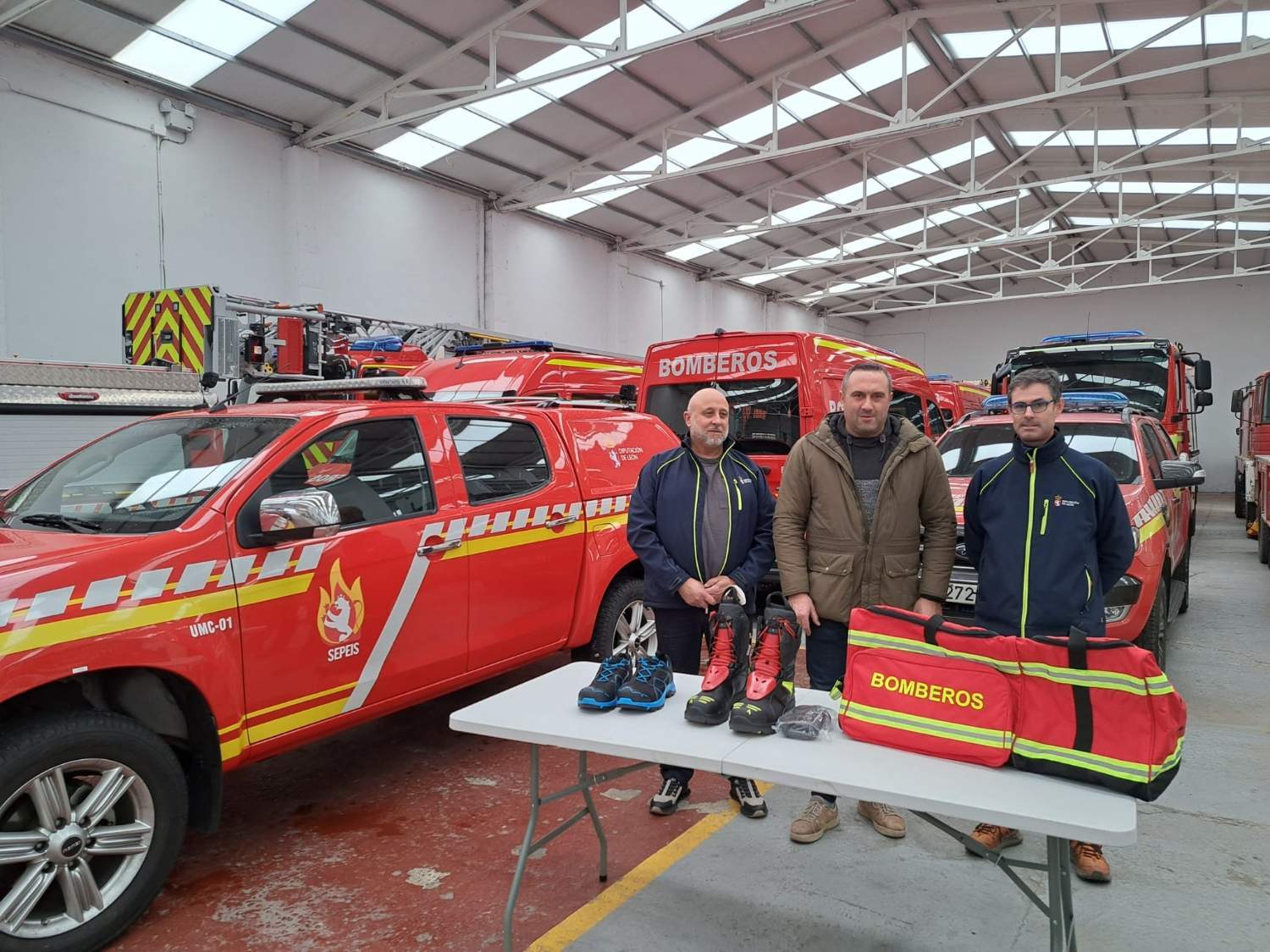 Recepción del calzado destinado al SEPEIS de la Diputación de León