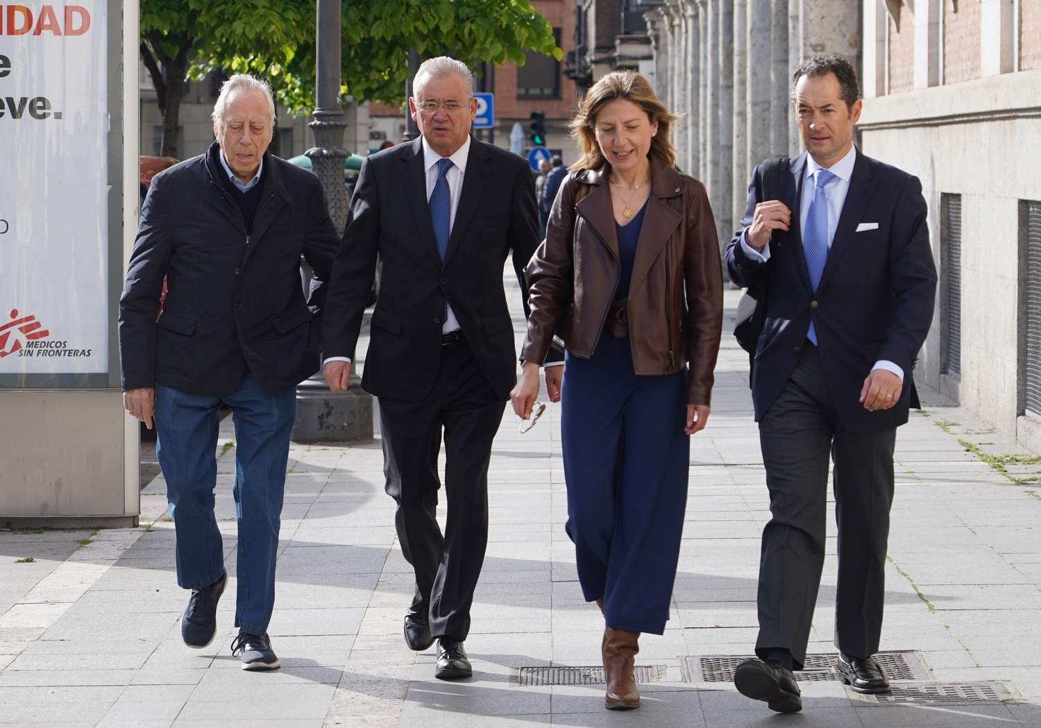 Juan Carlos Sacristán (2I) a su llegada a la última jornada del juicio del ‘caso Perla Negra’ | Miriam Chacón / ICAL Juan Carlos Sacristán (2I) a su llegada a la última jornada del juicio del ‘caso Perla Negra’ | Miriam Chacón / ICAL