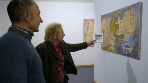 César Sánchez ICAL. Exposición 'Arte en el Camino' de la Fundación Merayo en el campus de Ponferrada 