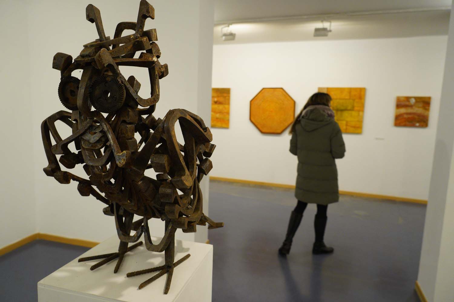 César Sánchez ICAL. Exposición 'Arte en el Camino' de la Fundación Merayo en el campus de Ponferrada (4)