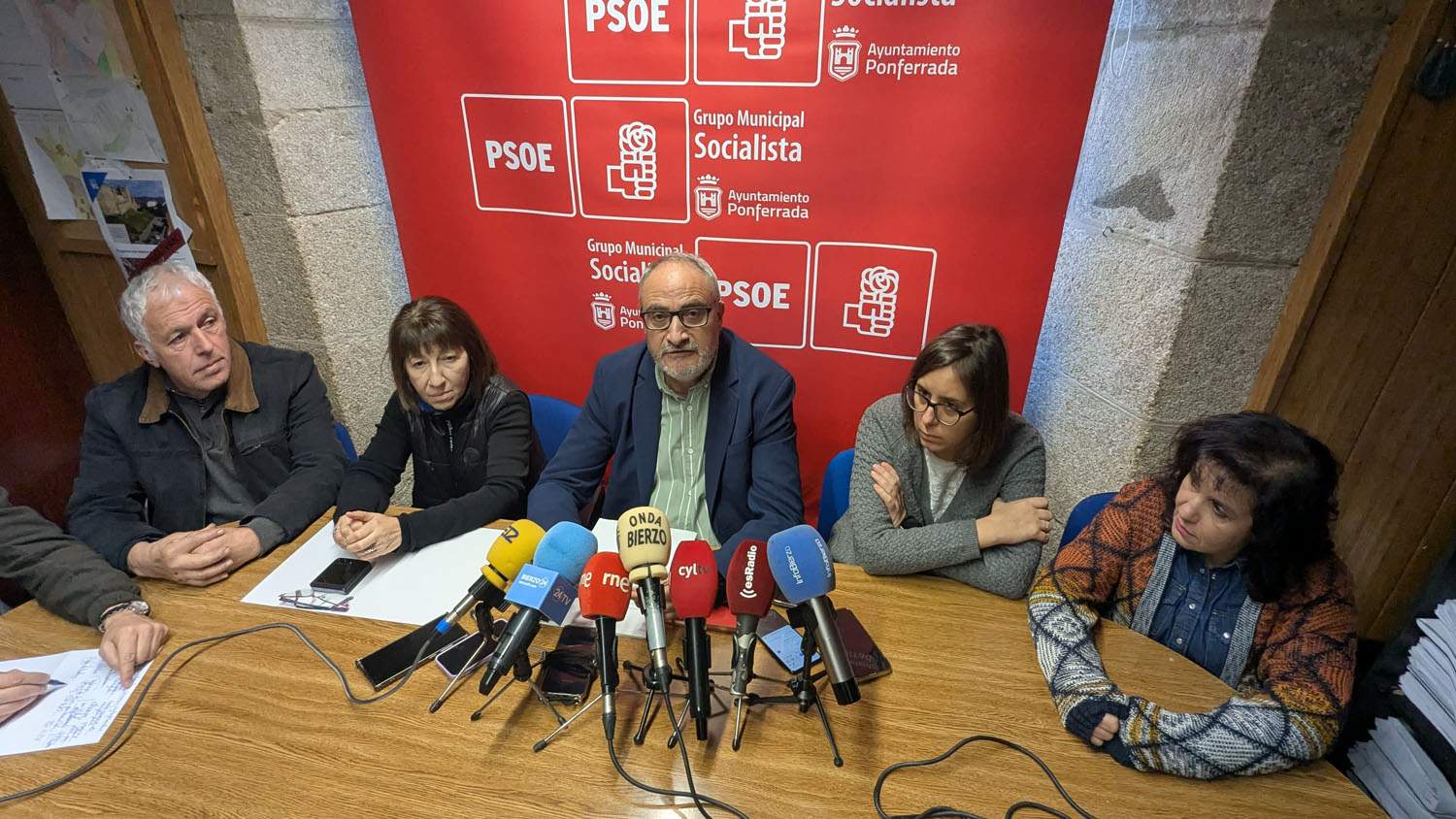 Rueda de prensa del PSOE de Ponferrada 