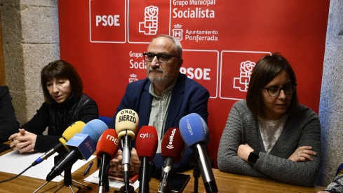 Rueda de prensa del PSOE de Ponferrada 