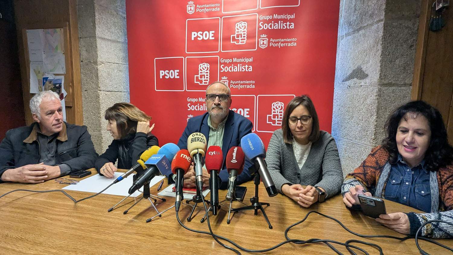 Rueda de prensa del PSOE de Ponferrada 