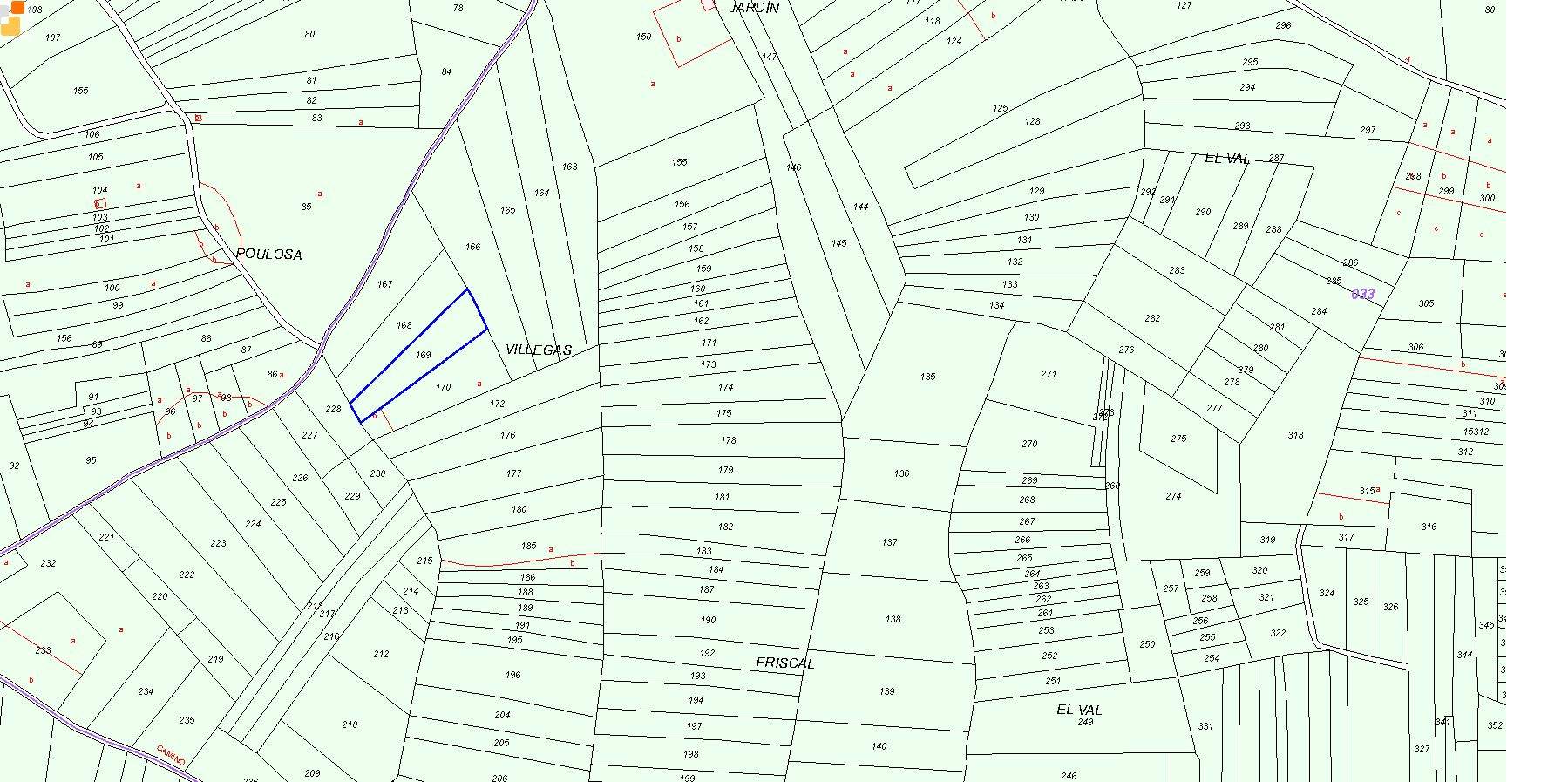 Ubicación del viñedo subastado por un valor de 4.200 euros Ubicación del viñedo subastado por un valor de 4.200 euros