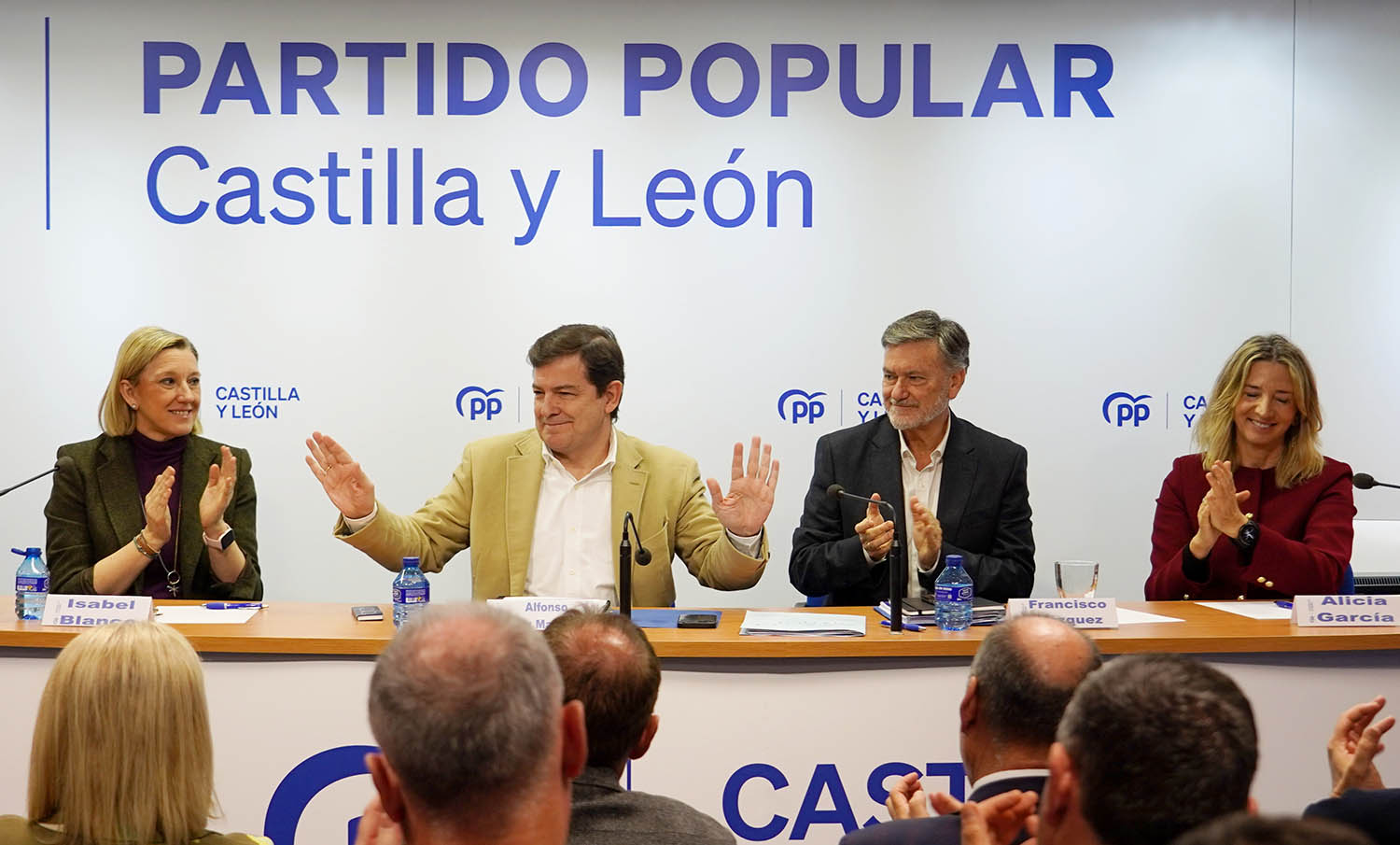 Miriam Chacón ICAL. El presidente del Partido Popular de Castilla y León, Alfonso Fernández Mañueco, clausura la Junta Directiva Autonómica del PPCyL. Miriam Chacón ICAL. El presidente del Partido Popular de Castilla y León, Alfonso Fernández Mañueco, clausura la Junta Directiva Autonómica del PPCyL.