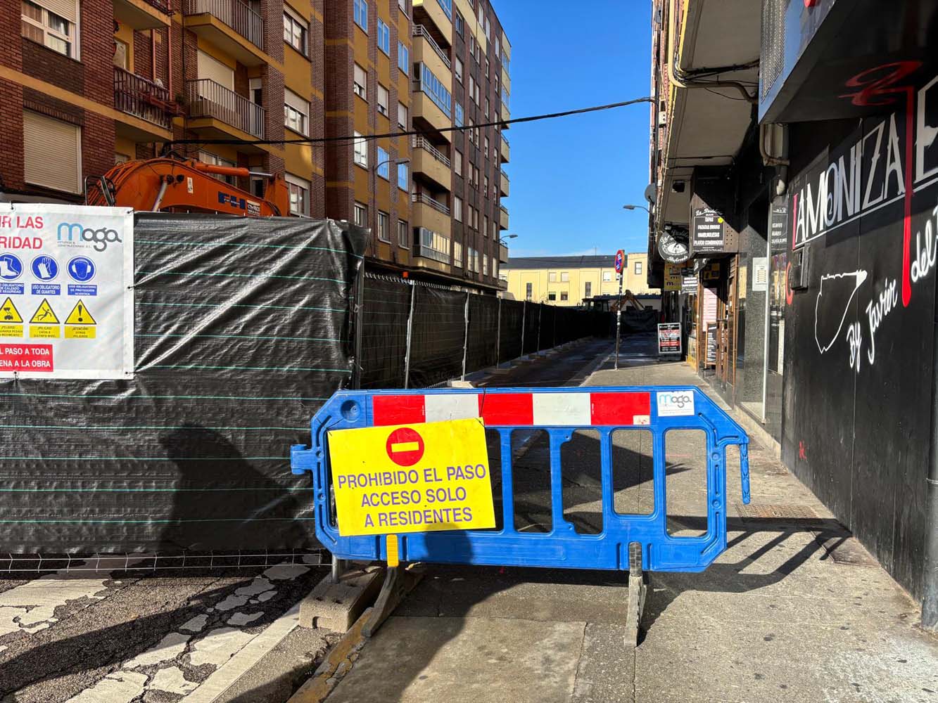 Obras en Obispo Osmundo 