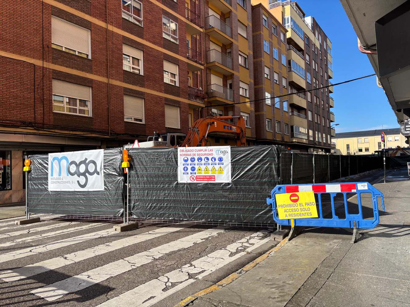 Obras en Obispo Osmundo 