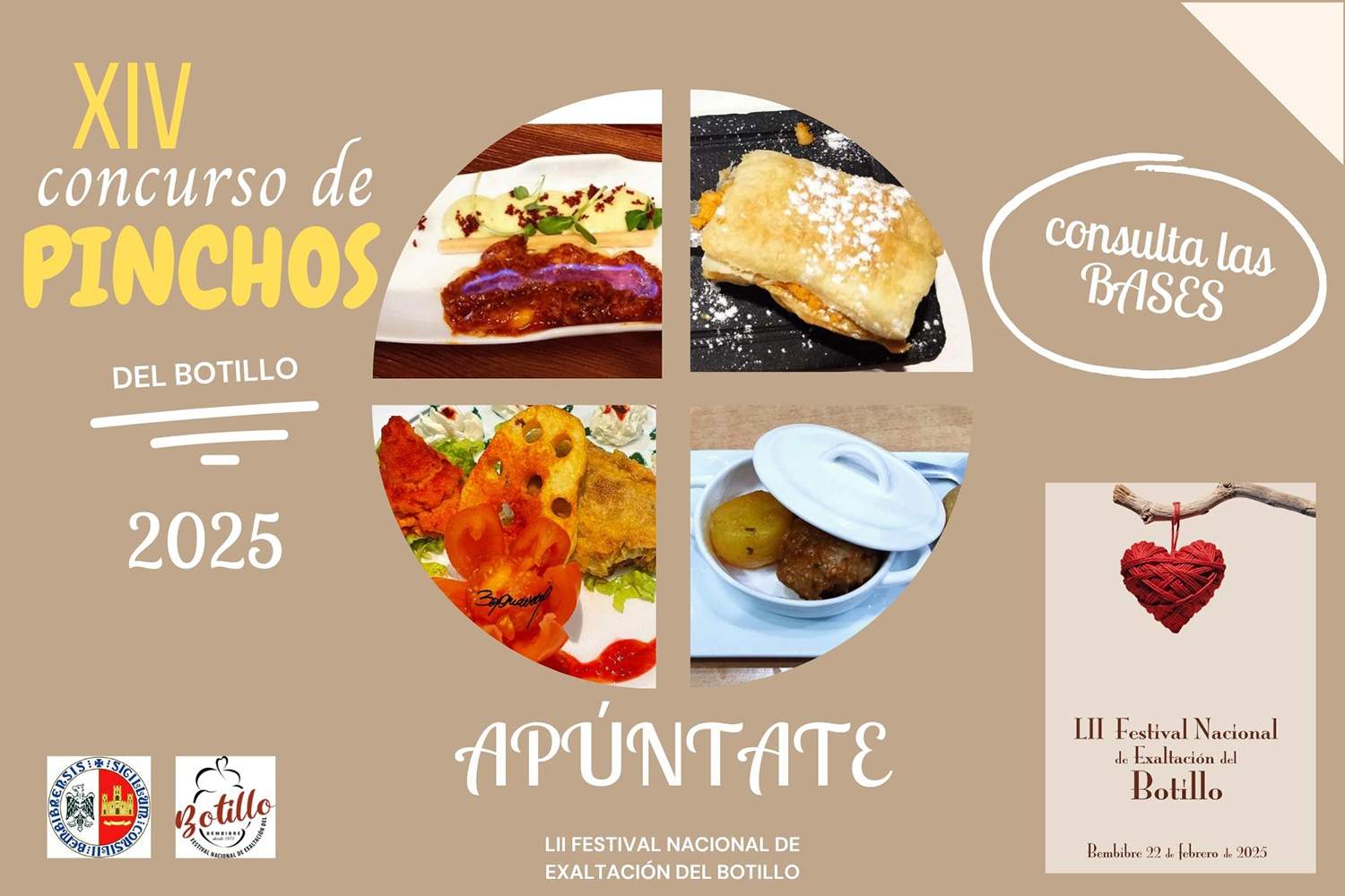 las inscripciones para las XIV Jornadas de Pinchos del Botillo. En esta edición, las bases de participación contemplan varias novedades las inscripciones para las XIV Jornadas de Pinchos del Botillo. En esta edición, las bases de participación contemplan varias novedades