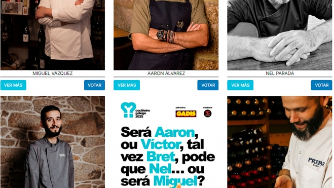 Candidatos al premio Cociñeiro Galego Candidatos al premio Cociñeiro Galego