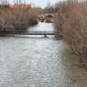 Imagen de archivo de una crecida del río Bernesga en León | La CHD activa el nievel amarillo en el Bernesga a su paso por León Imagen de archivo de una crecida del río Bernesga en León | La CHD activa el nievel amarillo en el Bernesga a su paso por León