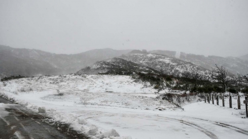 La borrasca Herminia deja un manto de nieve en San Cristobal de Valdueza  (9)