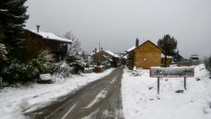 Nieve en una imagen del pasado invierno en San Cristóbal (Ponferrada)