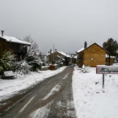 Nieve en una imagen del pasado invierno en San Cristóbal (Ponferrada)