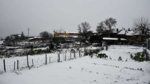 La borrasca Herminia deja un manto de nieve en San Cristobal de Valdueza  (27)