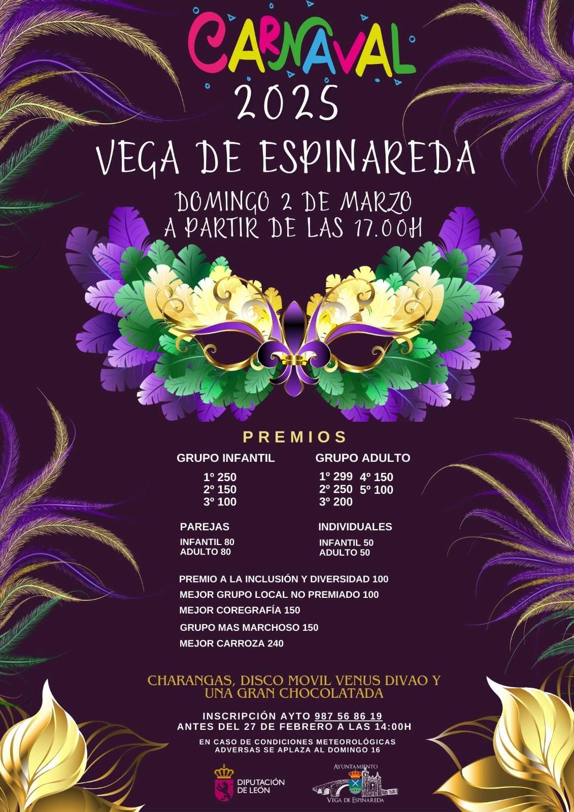 Cartel del carnaval de Vega de Espinareda