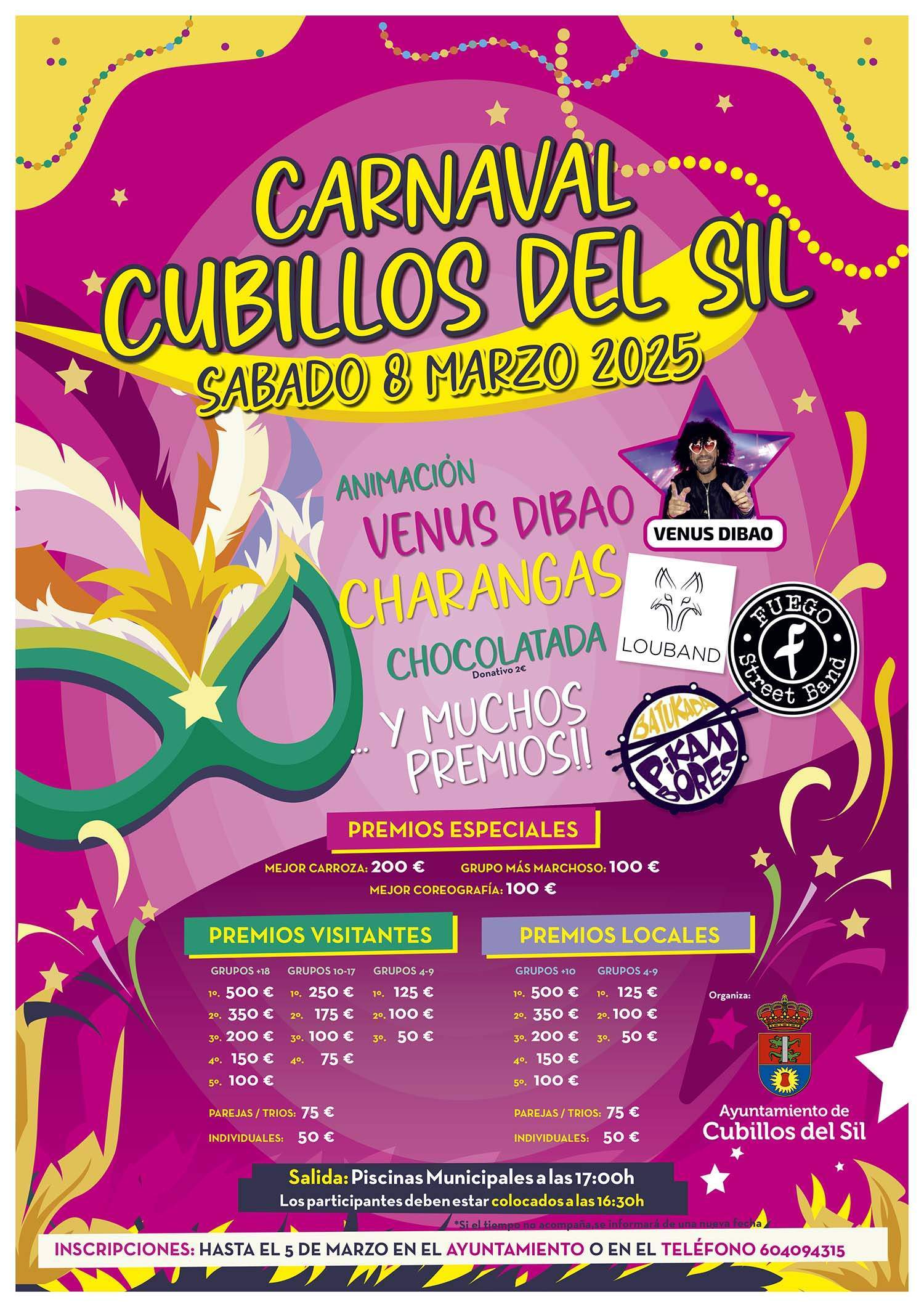 Cartel Carnaval Cubillos del Sil 2025