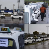 Huelga de taxis en Ponferrada