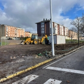 Ponferrada renovará el arbolado de toda la ciudad que dañe y levante las aceras con un plan que ya ha comenzado en la avenida del Castillo