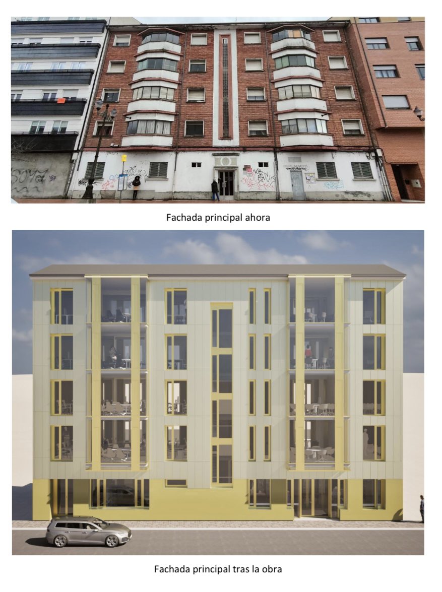 Antes y después del centro de innovación de Ponferrada
