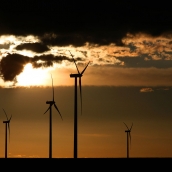 Parque eólico en Valladolid