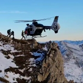 Rescatado un montañero con luxación de hombro en el pico Mortihuero.