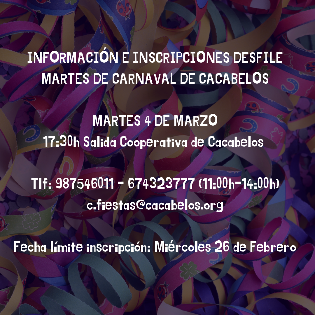 Cartel del Carnaval Cacabelos