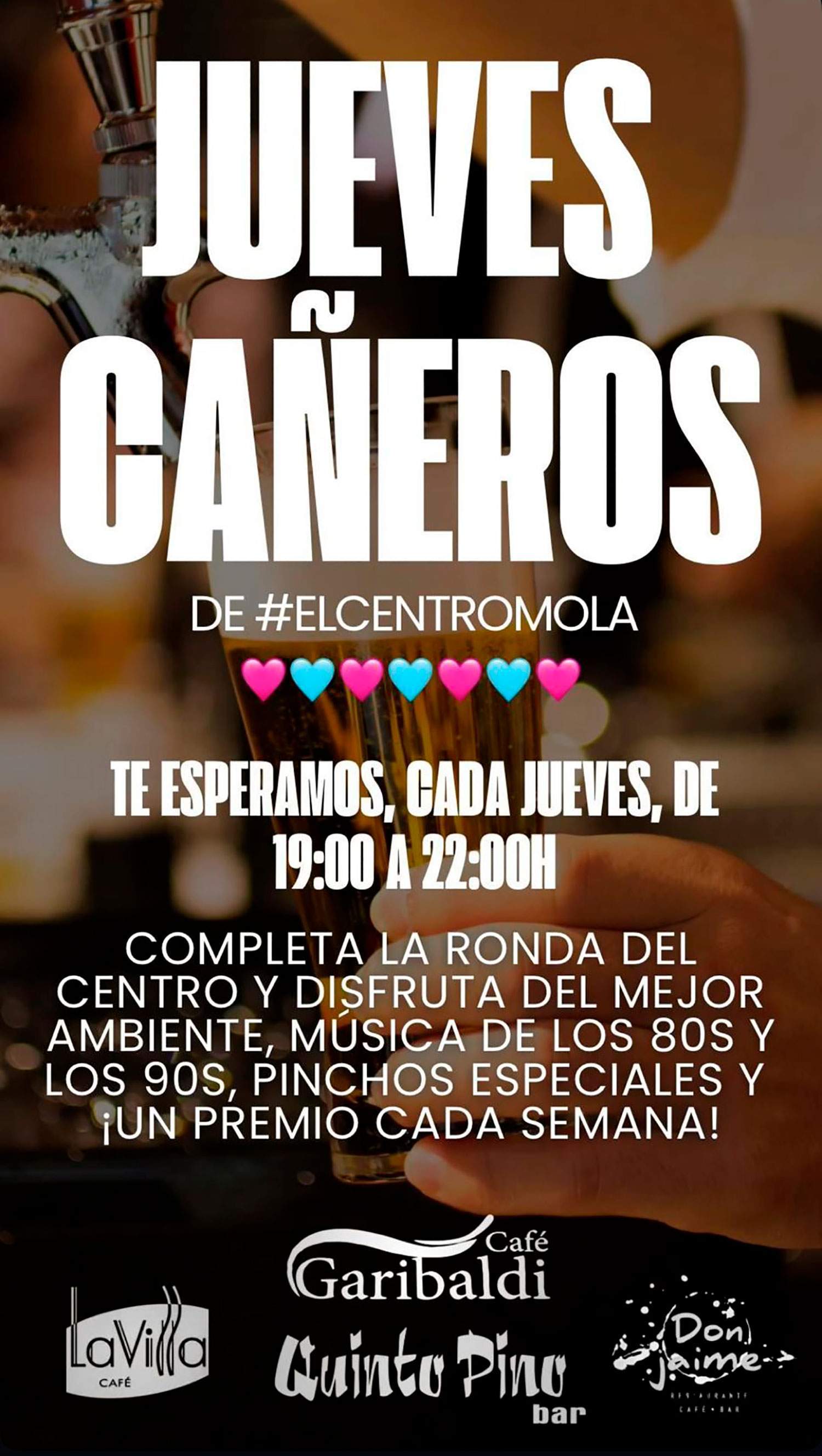 Cartel completo que anuncia los 'Jueves Cañeros' en Ponferrada