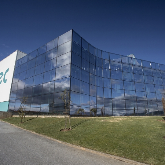 Sede de la empresa Tvitec, en el polígono del Bayo