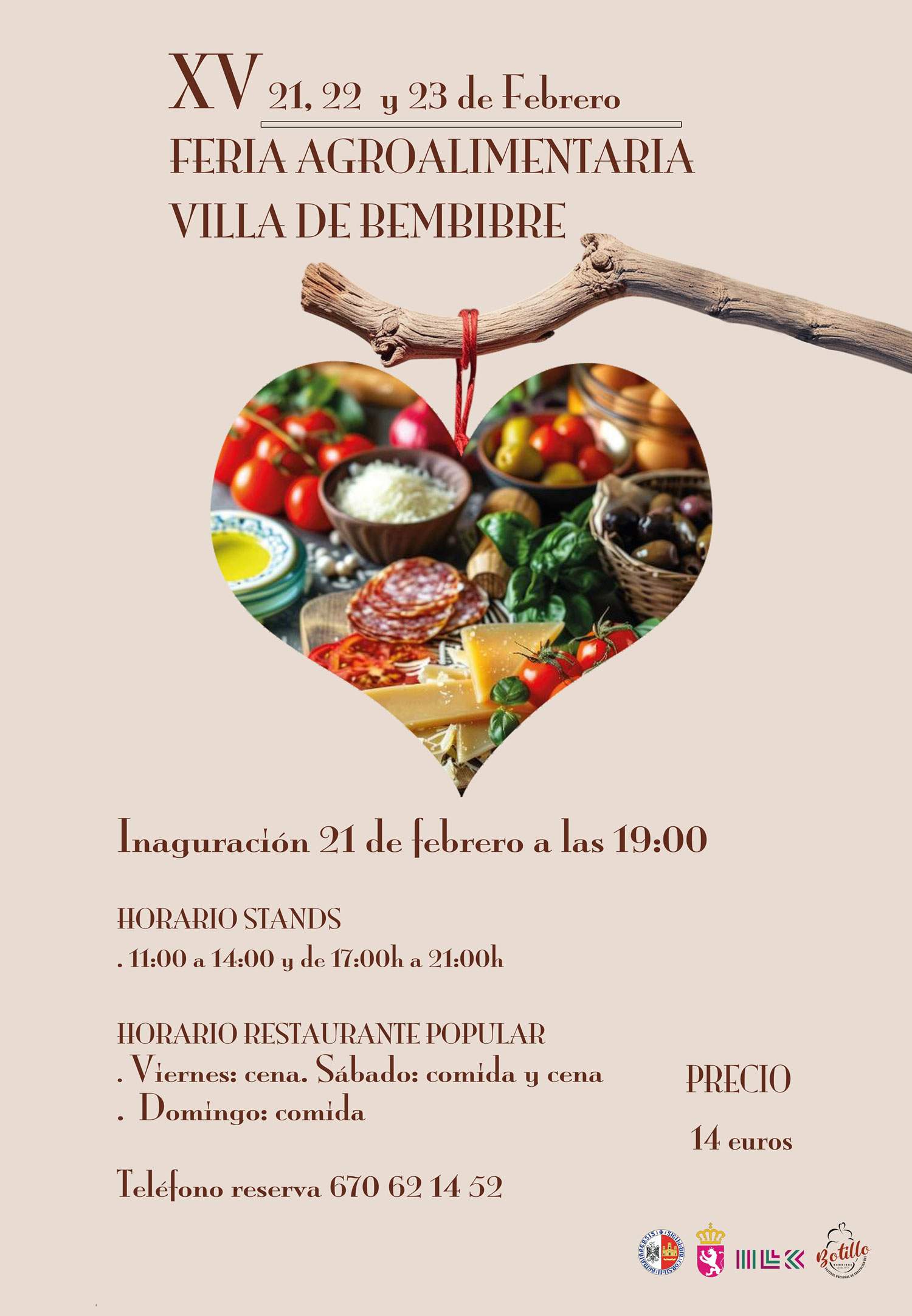 Cartel de la XV Feria Agroalimentaria de Bembibre