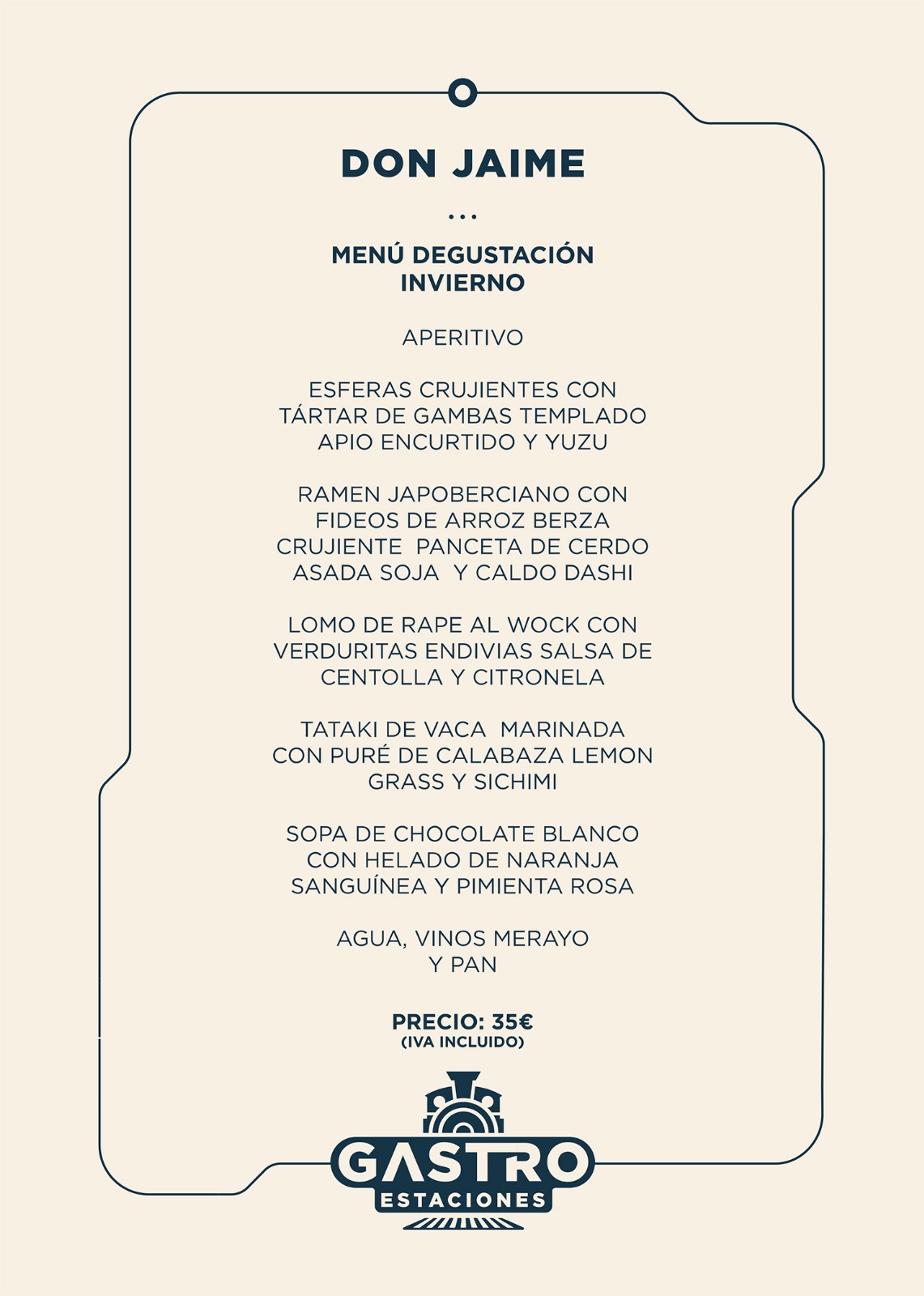 Menú de Don Jaime