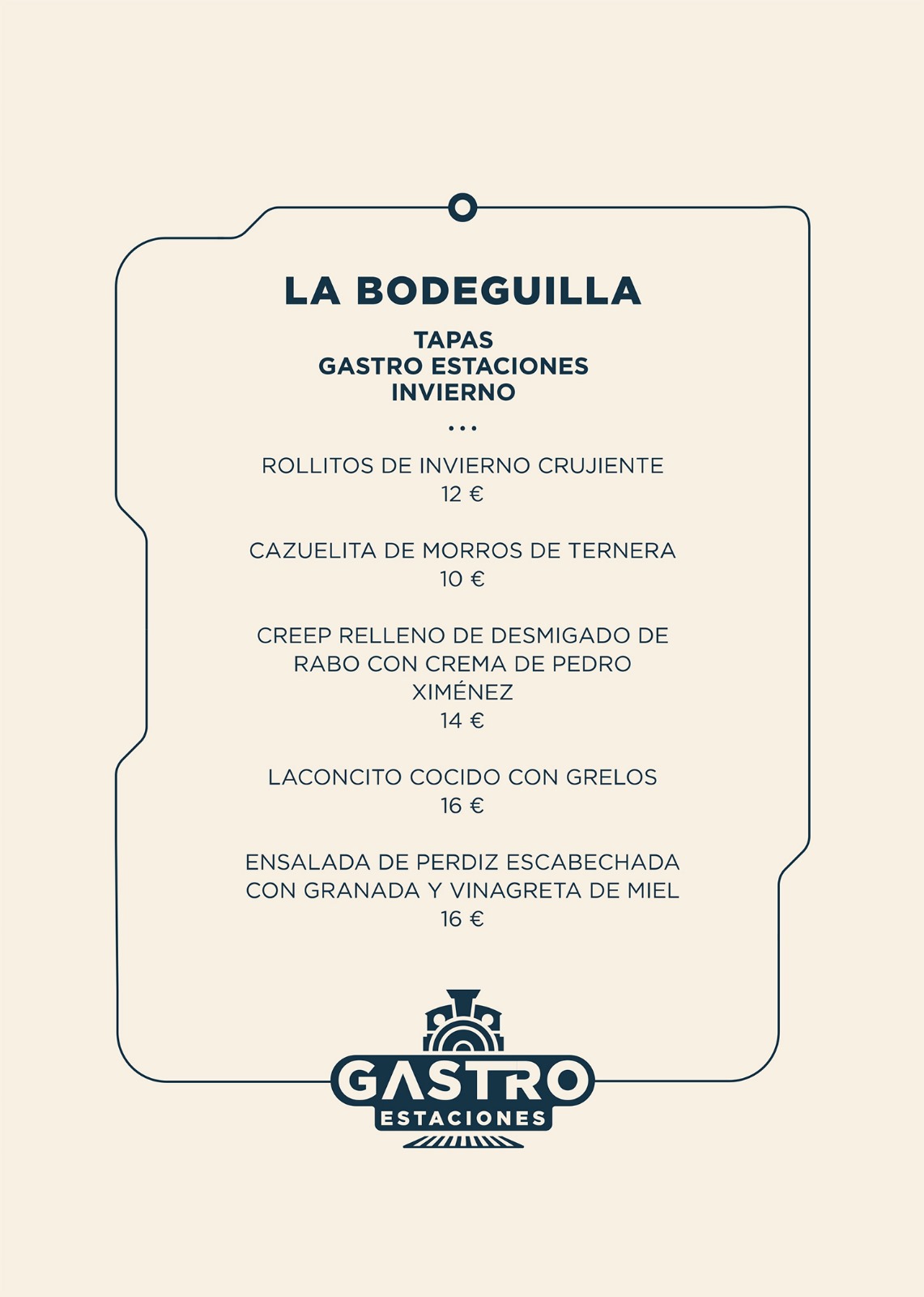 Menú de La Bodeguilla