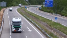 Autovía A-6 a su paso por Ponferrada Autovía A-6 a su paso por Ponferrada