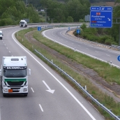 Autovía A-6 a su paso por Ponferrada