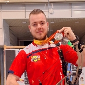 El ponferradino Alejandro González, subcampeón de España de tiro con arco