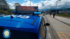 Imagen de un control de la Policía Municipal de Ponferrada Imagen de un control de la Policía Municipal de Ponferrada