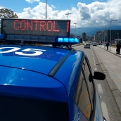 Imagen de un control de la Policía Municipal de Ponferrada Imagen de un control de la Policía Municipal de Ponferrada