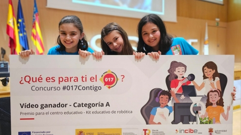 El Colegio de Navaliegos de Ponferrada gana el III Concurso Incibe ‘Qué es para ti el 017?’