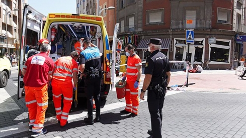 Atropello múltiple en un bar del centro de Ponferrada