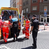 Atropello múltiple en un bar del centro de Ponferrada