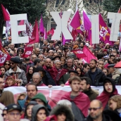 Peio García / ICAL . Miles de leoneses se manifiestan por el futuro de León y por la autonomía leonesa