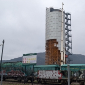 Torre de estériles de Ponferrada en Flores del Sil