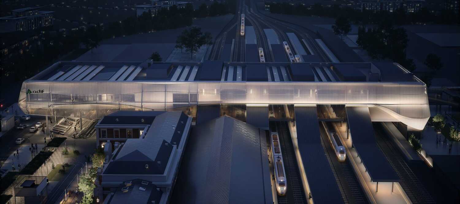 Imagen de la futura estación de tren de Valladolid Campo Grande | Adif Imagen de la futura estación de tren de Valladolid Campo Grande | Adif