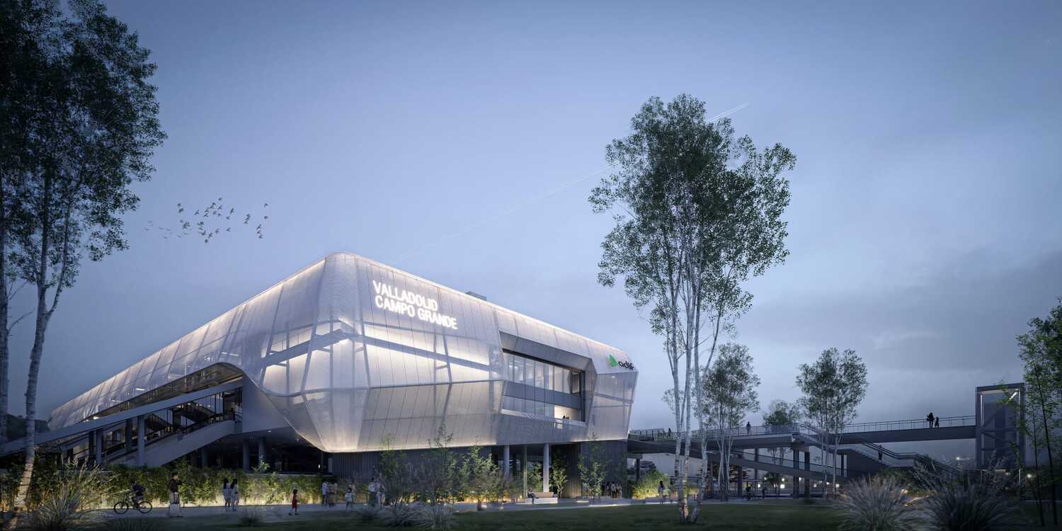 Imagen de la futura estación de tren de Valladolid Campo Grande | Adif Imagen de la futura estación de tren de Valladolid Campo Grande | Adif
