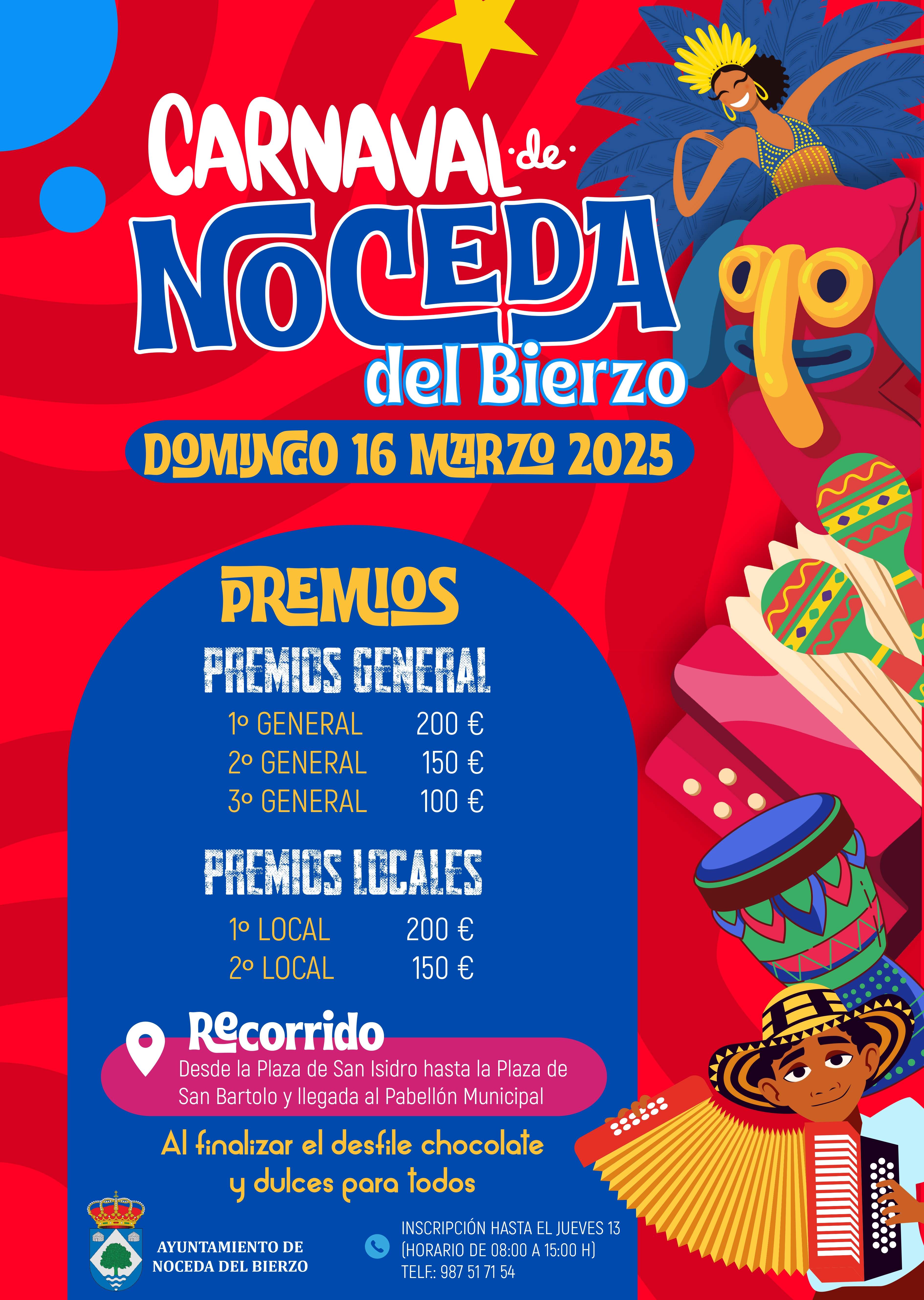 Cartel del Carnaval 2025 de Noceda del Bierzo